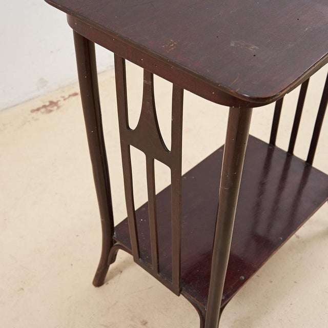 Austrian Wooden Table attributed to Kohn For Sale - Image 3 of 7