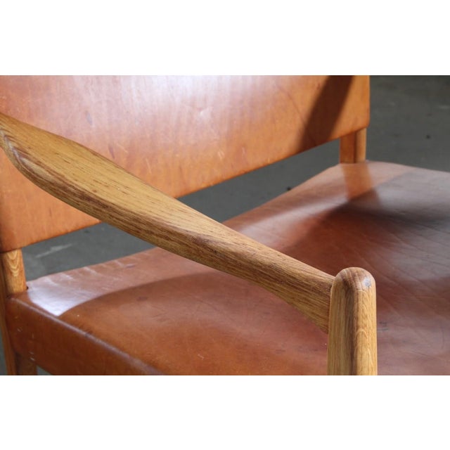 Premier 69 Armchairs in Oak and Cognac Leather by Per-Olof Scotte for Mobel Ikea, 1960s, Set of 2 For Sale - Image 11 of 18