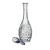 Traditional Crystal Glass Pinwheel Decanter W/ Stopper For Sale - Image 3 of 12