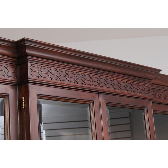 Henkel Harris Model 2386 Mahogany Breakfront For Sale - Image 10 of 18