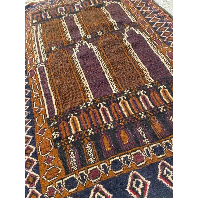 Small Vintage Baluch Afghan Rug For Sale - Image 13 of 18
