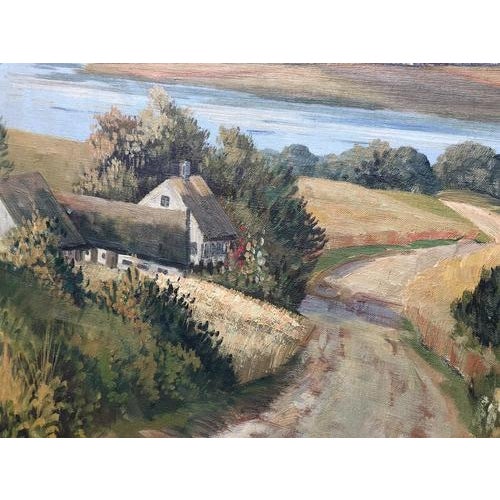 E Landberg, Landscape Composition, Oil Painting on Canvas, Framed For Sale - Image 9 of 11