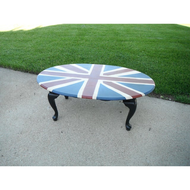 Union Jack Hand Painted Coffee Table Chairish