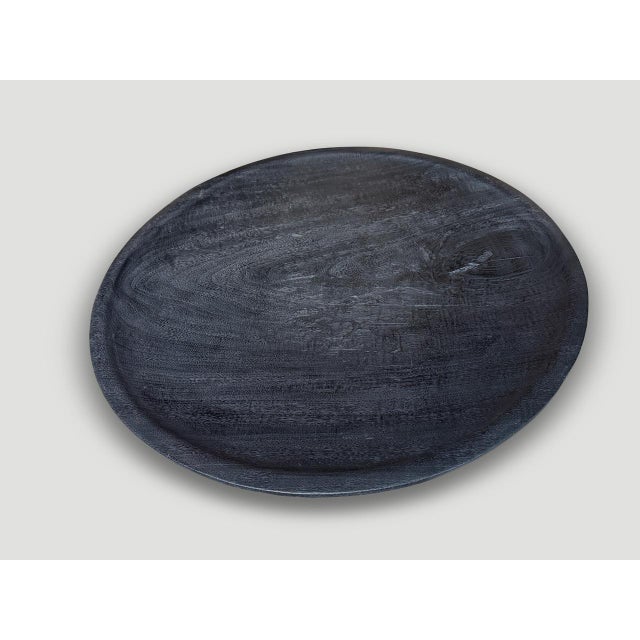 2010s Andrianna Shamaris Impressive Large Charred Platter For Sale - Image 5 of 5
