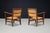 French Lounge Chairs in Oak and Rush, 1950s, Set of 2 For Sale - Image 6 of 10