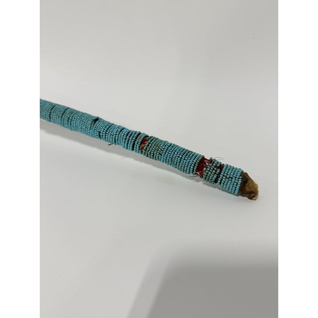 Native American, Western Great Plains Ceremonial Beaded War Club Circa 1900 For Sale - Image 11 of 13