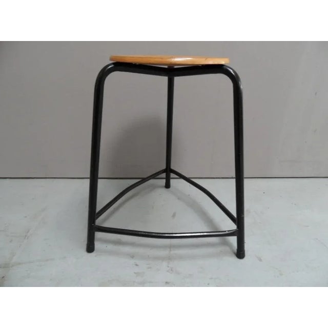 Black Vintage Stackable Stools, 1960s, Set of 4 For Sale - Image 8 of 12
