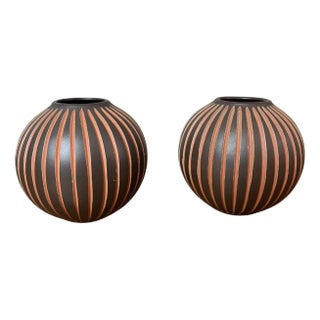 Kerbschnitt Vases from Worms, 1960s, Set of 2 For Sale