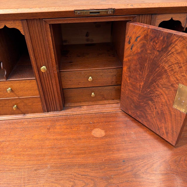 Antique Walnut Chippendale Slant-Front Desk, Shenandoah Valley of Virginia, Circa 1770 For Sale - Image 14 of 18