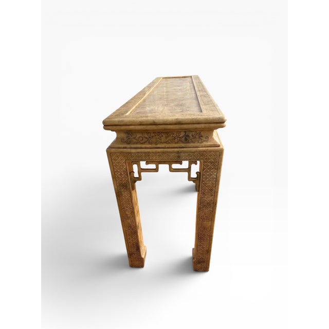 1978 John Widdicomb Chinoiserie Console Table For Sale - Image 13 of 14