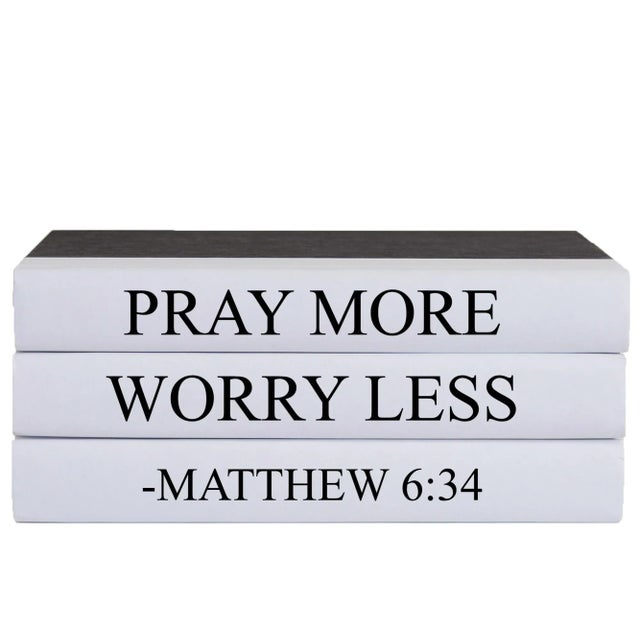 Let your thoughts be seen with these three Decorative hardback books in black with white spines. By Booth & Williams.