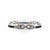 Modern 1990s 18k White Gold Diamond and Sapphire Art Deco Style Bracelet For Sale - Image 3 of 10