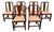 Late 19th Century George II Style Dining Chairs Set of 6 – 2 Armchairs 4 Side Chairs For Sale