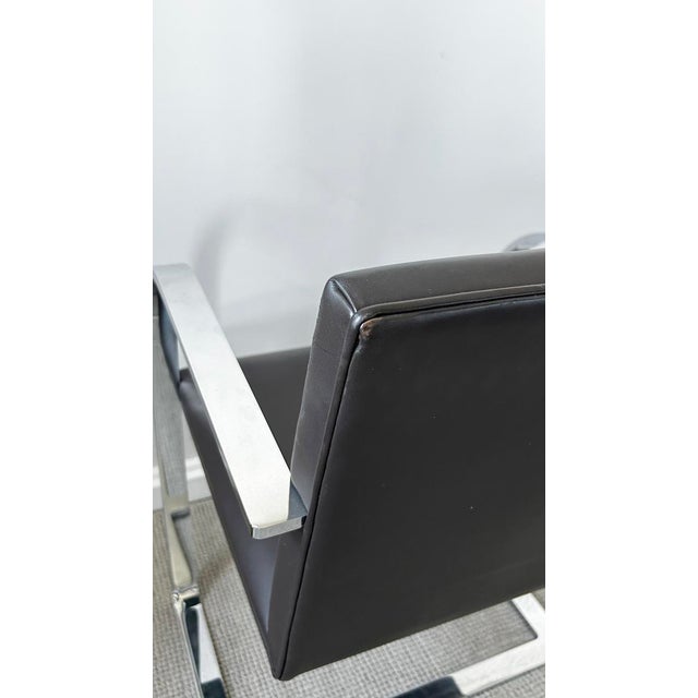 Brown KnollStudio Original Signed Mies Van Der Rohe Brno Flat-Bar Chair - 4 Available For Sale - Image 8 of 16