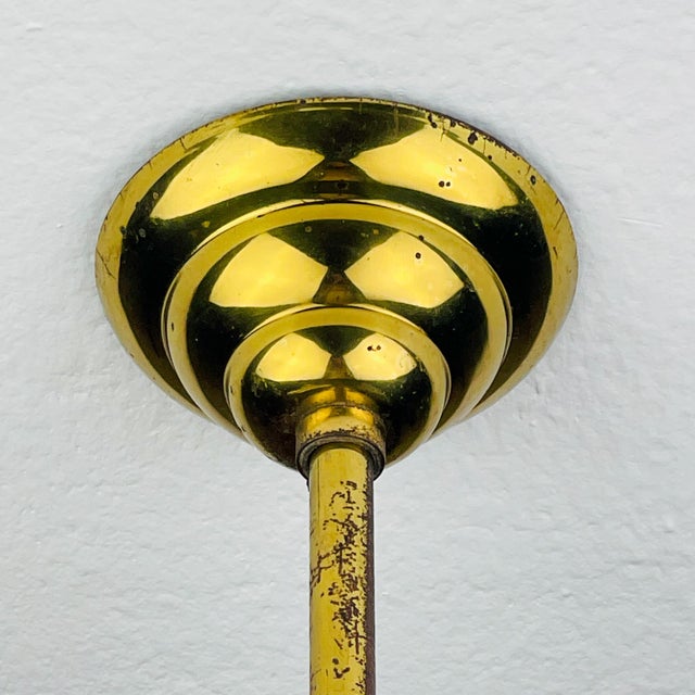 Vintage Art Glass Pendant Lamp from Fontana Arte, Italy, 1950s For Sale - Image 12 of 13