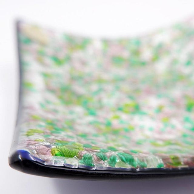 Vintage Square Pocket Emptier in Murano Glass from Tre Archi For Sale - Image 5 of 10