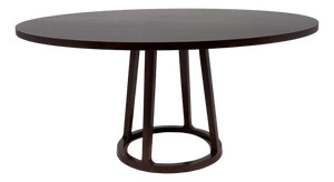 Baker 60" Oak Pedestal Dining Table