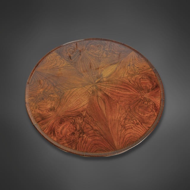 Biedermeier Walnut Side Table with Rotating Top, 1825 For Sale - Image 4 of 16