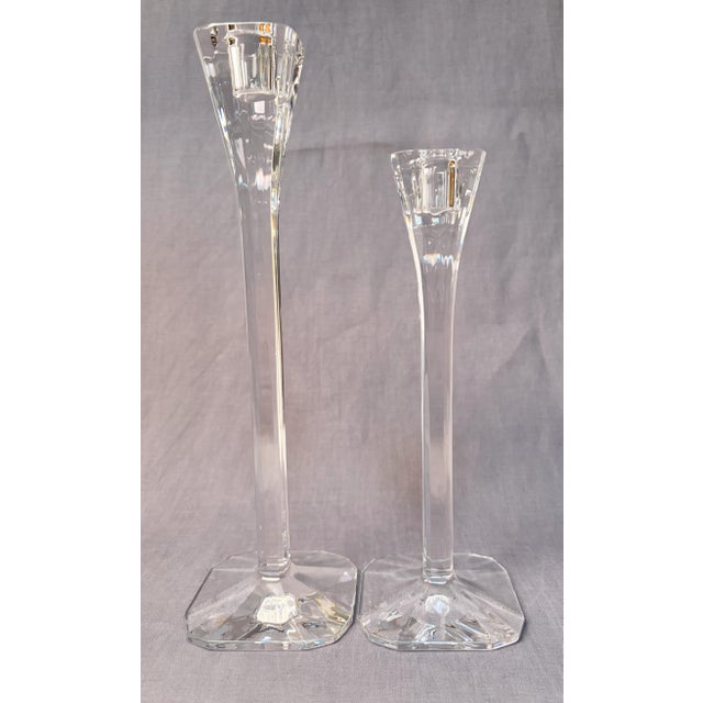 With their light-reflecting properties, these stunning crystal candlesticks bring a glimmering beauty to your dining room...