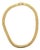 Vintage Italian 14k Gold Tubogas Collar Necklace, Circa 1975 For Sale