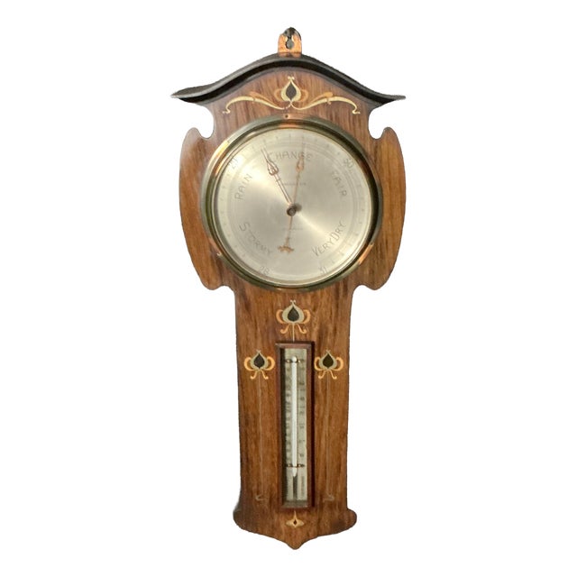 Arts and Crafts Aneroid Barometer, 1895 For Sale