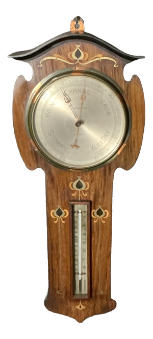 Arts and Crafts Aneroid Barometer, 1895