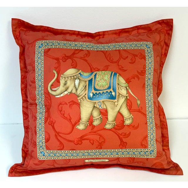 Pair Jim Thompson Thai Silk Elephant Pillows, Tony Duquette Style, circa 1990s For Sale - Image 9 of 16