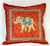 Pair Jim Thompson Thai Silk Elephant Pillows, Tony Duquette Style, circa 1990s For Sale - Image 9 of 16