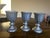 Mid to late 20th Century, Wilton Armetale Pewter Goblets with turned stems. Set of 3. Great condition, 5" inches tall by 3...