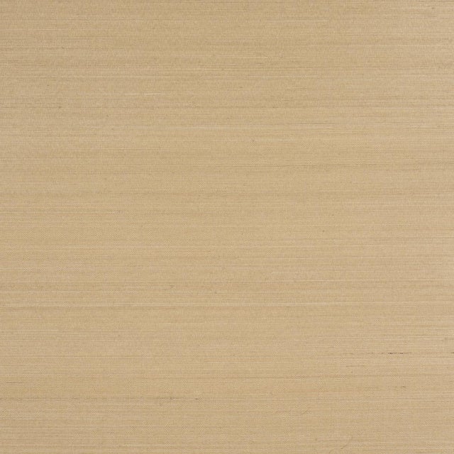 Schumacher Musa Abaca Wallpaper In Soft Gold For Sale