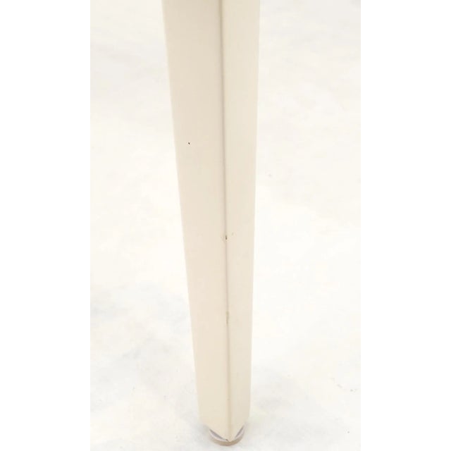 Enrique Garcel Diamond Shape Top White Lacquer Game Dinette Table Crushed Shell For Sale - Image 12 of 13