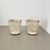 Article: Set of two modernist metal plant pots. Design: attributed to Mathieu Mategot Origin: France : This original set...