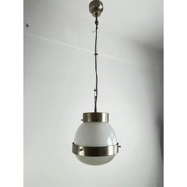 Gray Mid-Century Modern Model Delta Pendant Light by Sergio Mazza for Artemide, 1960s For Sale - Image 8 of 12