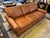 Tan Pottery Barn Turner Roll Arm Leather Sofa, Caramel For Sale - Image 8 of 12