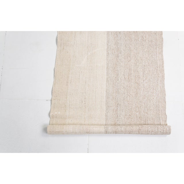 1960s Neutral Home Decor Kilim For Sale - Image 9 of 10