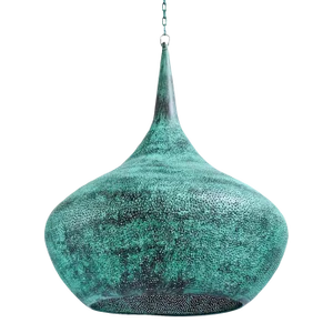 Copper Rain Drop Pendant Light Medium
