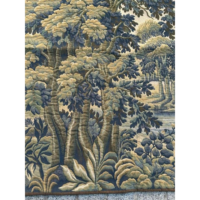 1960s Vintage French Aubusson Style Jacquard Halluin Tapestry, 1960s For Sale - Image 5 of 18