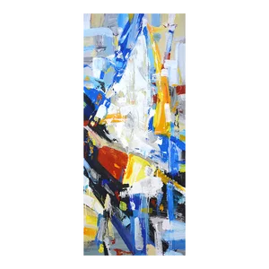 "Abstract Sailboat." Original Painting