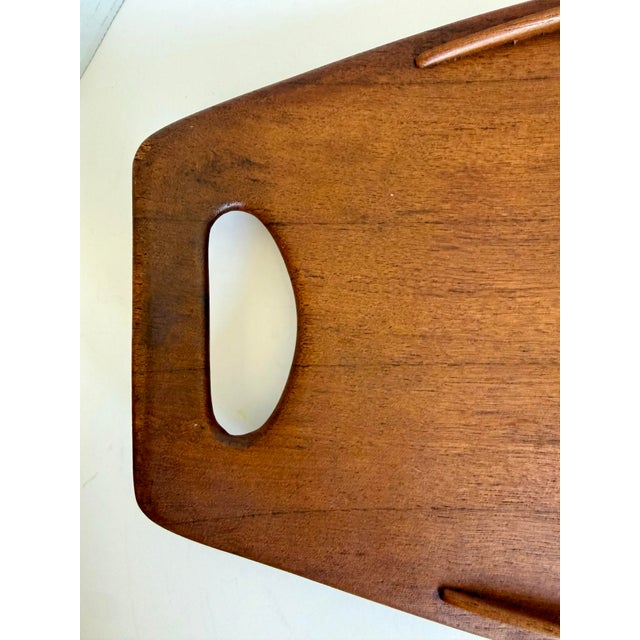 1960s 1960s Dansk Teak Surfboard Serving Tray by Jens Quistgaard, Made in Denmark For Sale - Image 5 of 10