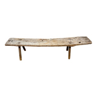 1850’s Teak Wood Bench For Sale