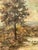 Amber Vintage Original Landscape Oil on Canvas For Sale - Image 8 of 12