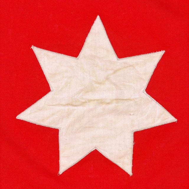 Vintage Cotton Sewn Flag of Jordan For Sale In Los Angeles - Image 6 of 6