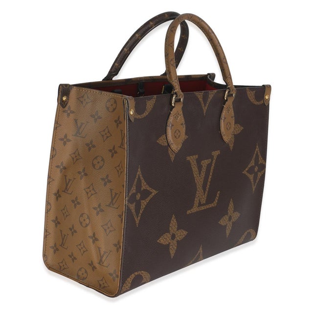 Contemporary Reverse Monogram Canvas Giant Onthego MM For Sale - Image 3 of 9