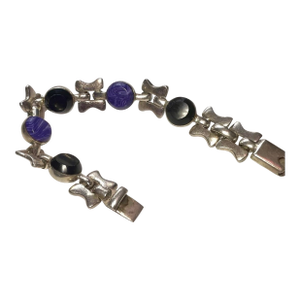 1960s Modernist Sterling Silver Taxco Bracelet