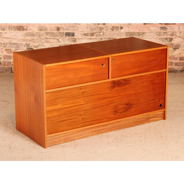 Mid-Century Modern Danish Vinyl Record Player Sideboard, 1970s For Sale - Image 11 of 12