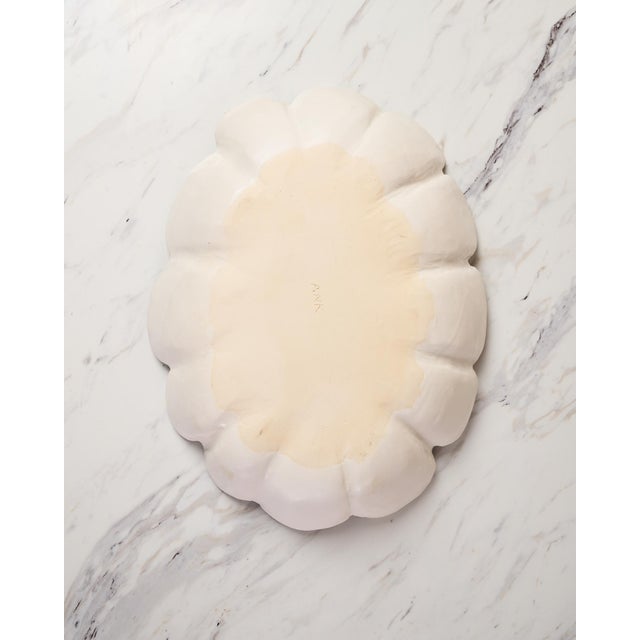 Handmade "Seedpod" Decorative Bowl by Ank Studios in Satin White Ceramic For Sale - Image 11 of 13