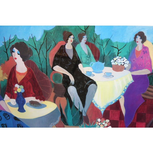 Itzchak Tarkay Morning Social Seriolithograph For Sale - Image 4 of 7