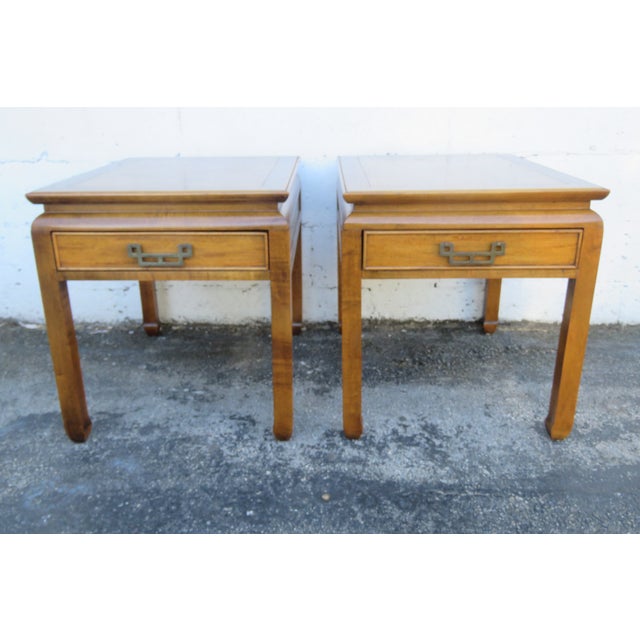 Century Furniture Hollywood Regency Pair of Side End Tables 6262 For Sale - Image 15 of 15