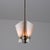 Italian Brass, Black Metal and Opaline Glass 3-Light Pendant, 1950s For Sale - Image 4 of 9