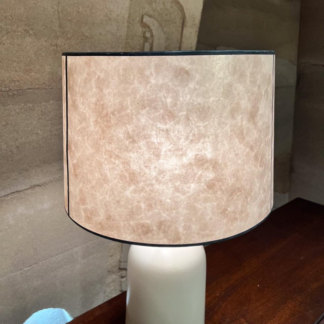 AMBIANIC presents Vintage Art Pottery Table Lamp In the style of Gordon and Jane Martz 29.5 h x 7.75 diameter Preowned...